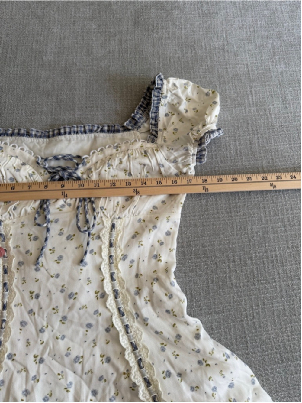 Lacemade ethereal lace coquette corset floral fairy doll mini dress - Picture 7 of 14